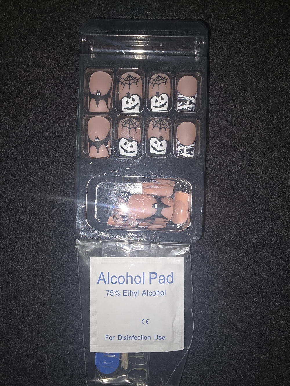 Nude Halloween Press-On Nail Set